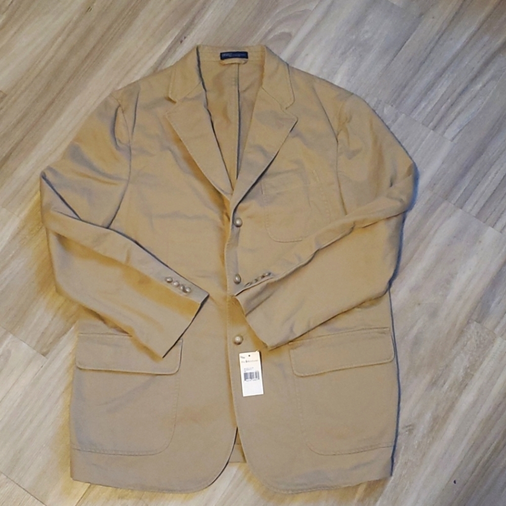 Polo by Ralph Lauren khaki sport blazer